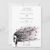 結婚式招待状ユニークお洒落、 招待状 (正面)