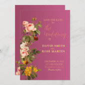 結婚式招待状ユニークカードによるステージの設定 招待状 (正面/裏面)