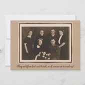 結婚式招待状ユーモおもしろいアカスタム文字 招待状 (正面)