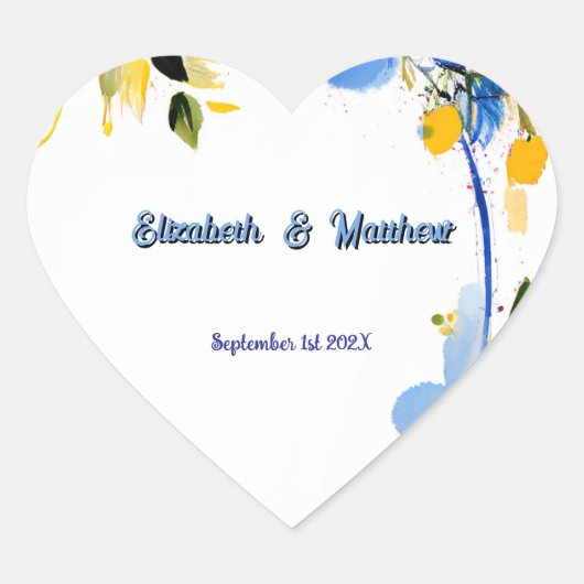 結婚式招待状ラドルチェヴィータ ハートシール (正面)