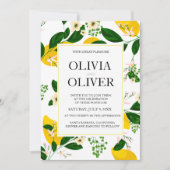 結婚式招待状レモンイエロー結婚式招待状 招待状 (正面)