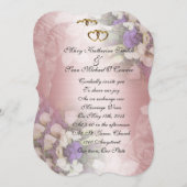 結婚式招待状ロマンチックフローラ 招待状 (正面/裏面)