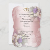 結婚式招待状ロマンチックフローラ 招待状 (裏面)