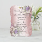 結婚式招待状ロマンチックフローラ 招待状 (スタンド正面)