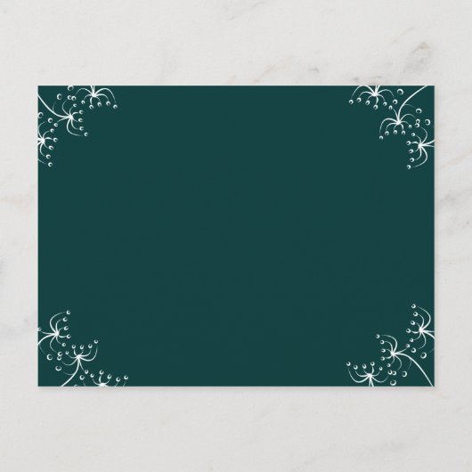 結婚式招待状ワイルドフラワーコーナー インビテーションポストカード (裏面)