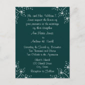 結婚式招待状ワイルドフラワーコーナー インビテーションポストカード (正面)