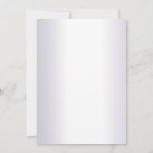 結婚式招待状ヴィンテージシルバーラブバード 招待状 (裏面)