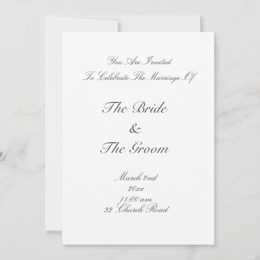 結婚式招待状中世紋章付き外衣 招待状 (裏面)