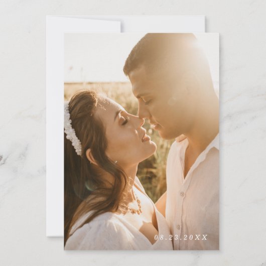 結婚式招待状付き写真、フォト招待状 招待状 (裏面)