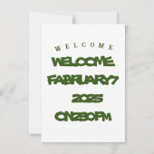 結婚式招待状付き画像カード及びフォント 招待状 (裏面)