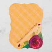 結婚式招待状付ワインバラ 招待状 (正面/裏面)