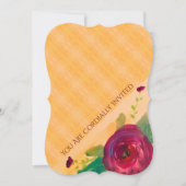 結婚式招待状付ワインバラ 招待状 (正面)