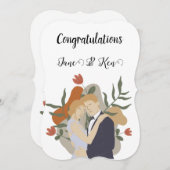 結婚式招待状又はおめでとう (正面/裏面)