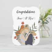 結婚式招待状又はおめでとう (スタンド正面)