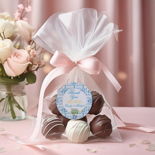 結婚式招待状地中海のレモントレリス ラウンドシール