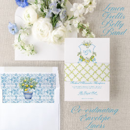 結婚式招待状地中海のレモントレリス 招待状ベリーバンド