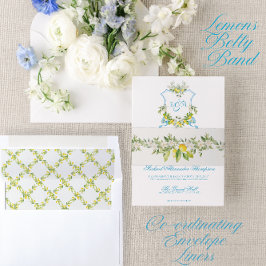 結婚式招待状地中海のレモン 招待状ベリーバンド