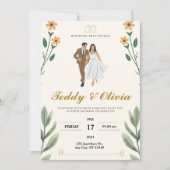 結婚式招待状夫婦 招待状 (正面)