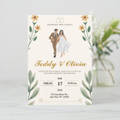 結婚式招待状夫婦 招待状 (スタンド正面)