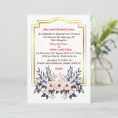 結婚式招待状嫁の父母 招待状 (スタンド正面)