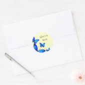 結婚式招待状封筒シール ラウンドシール (封筒)