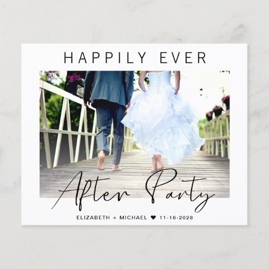 結婚式招待状後ずっと幸せに撮影 (正面)