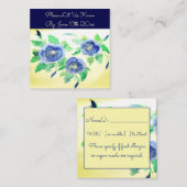 結婚式招待状応答カード ノートカード (正面/裏面)