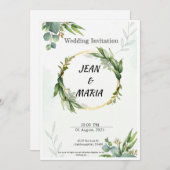 結婚式招待状恋愛物語が始まる シーズンカード (正面/裏面)