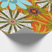 結婚式招待状抽象芸術フローラの背景。アブ ラッピングペーパー (角)