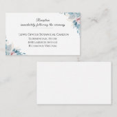 結婚式招待状挿入カード – 披露宴 エンクロージャーカード (正面/裏面)