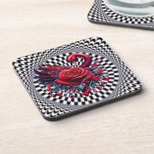 結婚式招待状文房具日付の保存 コースター (左側)