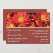 結婚式招待状新郎新婦。 招待状 (正面/裏面)