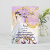 結婚式招待状日付の保存 招待状 (スタンド正面)