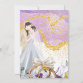 結婚式招待状日付の保存 招待状 (裏面)