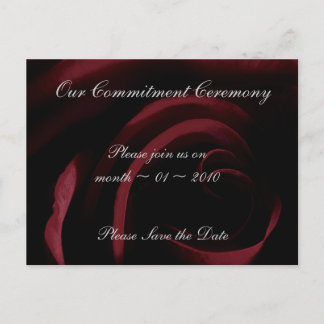 結婚式招待状日付テンプレートカードの保存 案内ポストカード