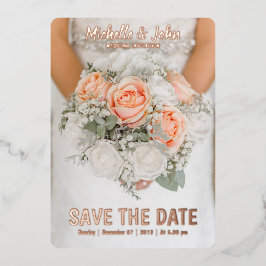 結婚式招待状映画のエレガント表紙 箔招待状