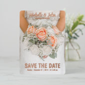 結婚式招待状映画のエレガント表紙 箔招待状 (立ち正面)