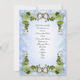 結婚式招待状春アジサイ 招待状