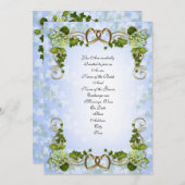 結婚式招待状春アジサイ 招待状 (正面/裏面)