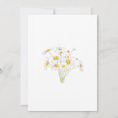 結婚式招待状植物性ホワイトデイジー2 招待状 (裏面)