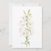 結婚式招待状植物性ホワイトリリー 招待状 (裏面)