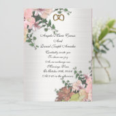 結婚式招待状水彩花 招待状 (スタンド正面)