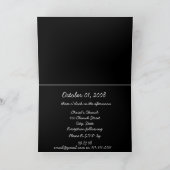 結婚式招待状深いラズベリーカラリリー 招待状 (内部)