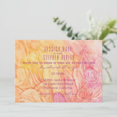 結婚式招待状生花 招待状 (スタンド正面)