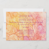 結婚式招待状生花 招待状 (正面)