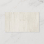 結婚式招待状用ウィッシュウェル - ラスティックウッド エンクロージャーカード (裏面)