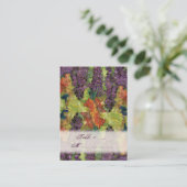 結婚式招待状秋ブドウの葉 プレイスカード (スタンド正面)