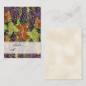 結婚式招待状秋ブドウの葉 プレイスカード (正面/裏面)