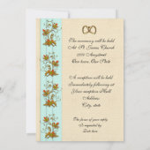 結婚式招待状紅葉 招待状 (裏面)