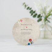 結婚式招待状素晴らしホタテ模様ルピデテキーラ 招待状 (スタンド正面)